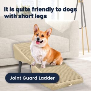 Alternative view of Split Ottoman Dog Ramp – 2-in-1 for Dog ramp for Bed, Suitable for Small, Medium-Sized Dogs and Cats, Sofa Height, Detachable and Washable Anti-Skid pad.(Black)