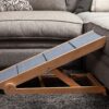 Dog-Proofer Pet Ramp - Lightweight and Durable Non-Slip Design for Pets Up to 150 Pounds, 6 Adjustable Easy-Access Heights, Folds Flat for Compact Storage, Up to 24.68 Inches Tall